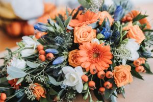 Bridgend wedding photographer — C & S bouquet detail